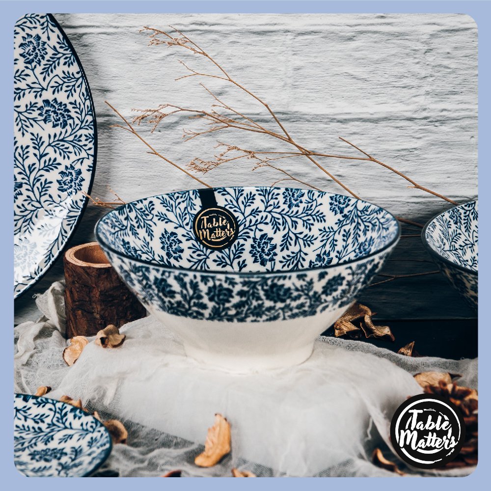 2-FloralBlue-7-inch-Ramen-BowlTableware-ProductListing Floral Blue Collection